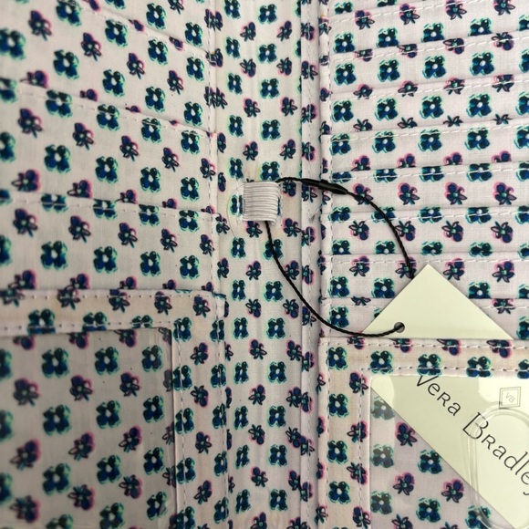 Vera Bradley RFID Deluxe Travel Wallet Magnifique Floral Flowers NWT - Picture 6 of 9